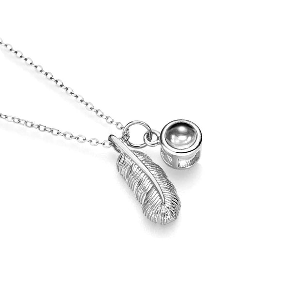 Personalisierte Feder-Fotokette