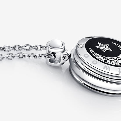 Ensemble de colliers Sun&amp;Moon Touch avec agate naturelle pour deux personnes