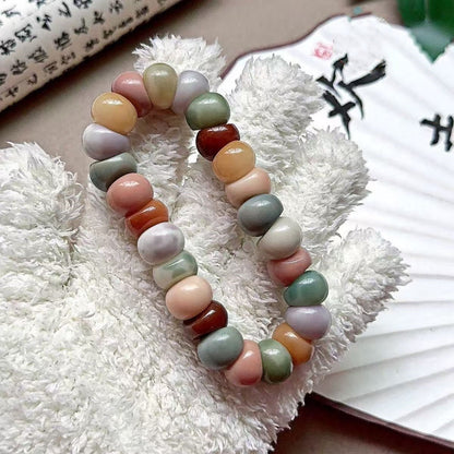 Bodhi-Armband mit floraler Knoblauchzehe zur Stresslinderung, 14 mm 