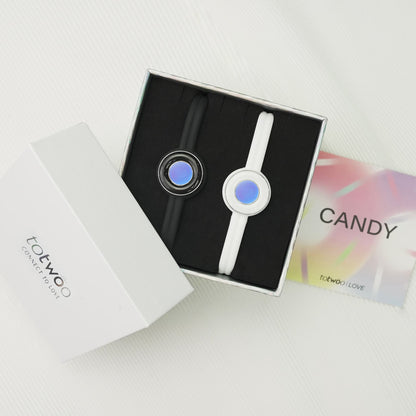 Bracelets tactiles Candy Original (noir + blanc)