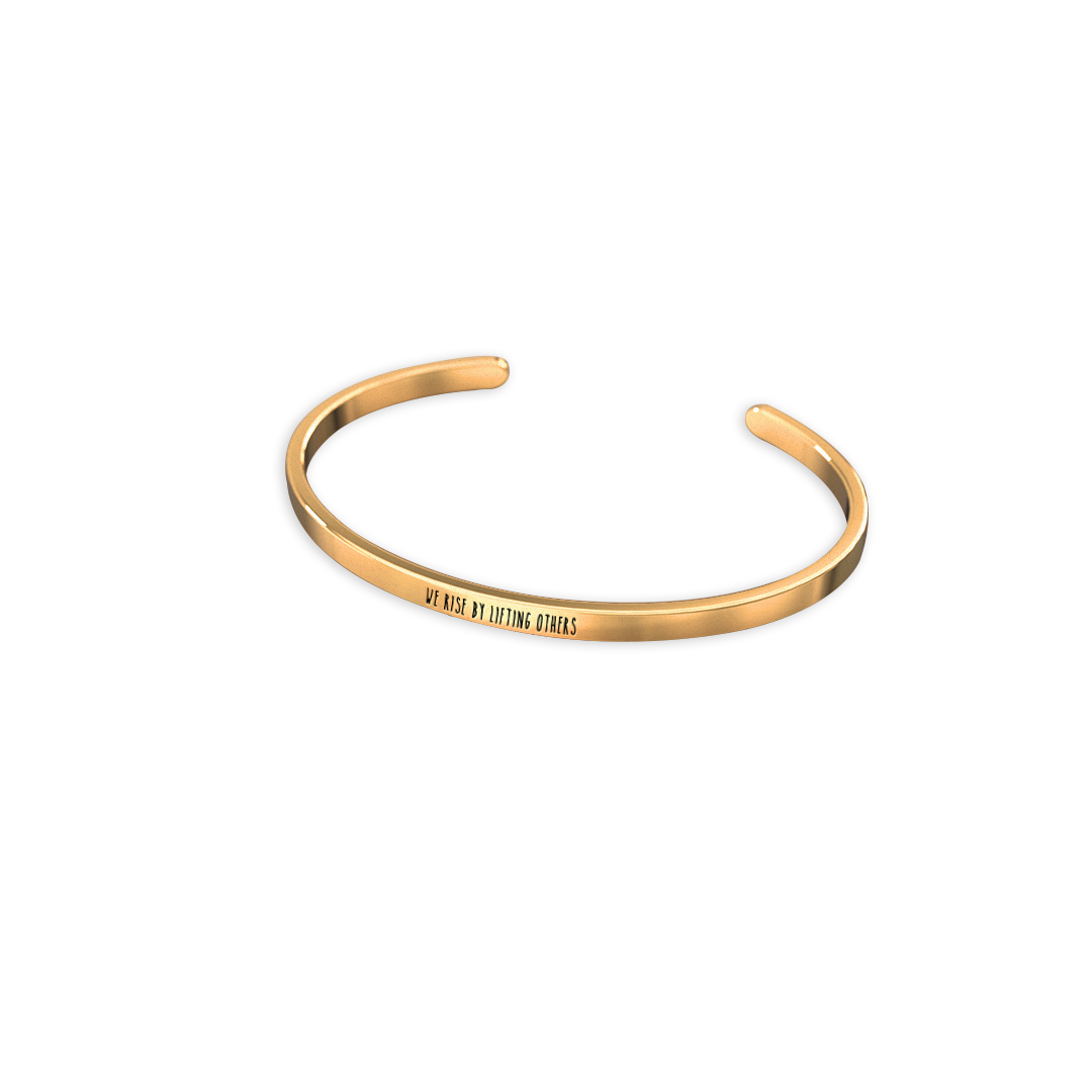 Bracelet manchette fin personnalisé