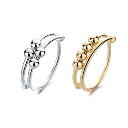 Bague Fidget réglable en perles