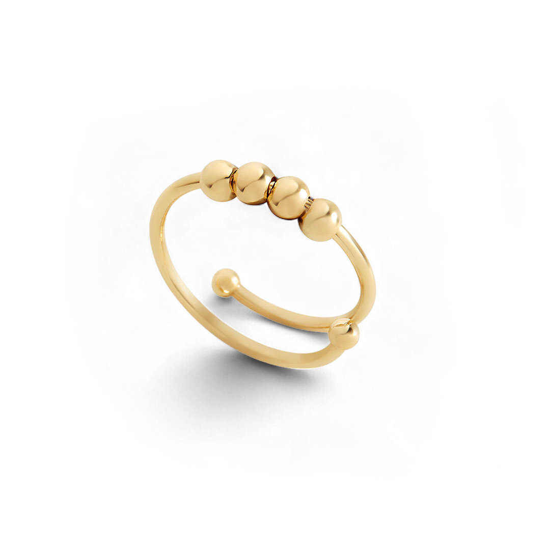 Bague Fidget réglable en perles
