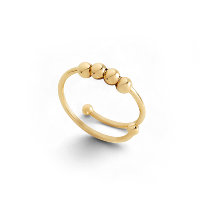 Bague Fidget réglable en perles