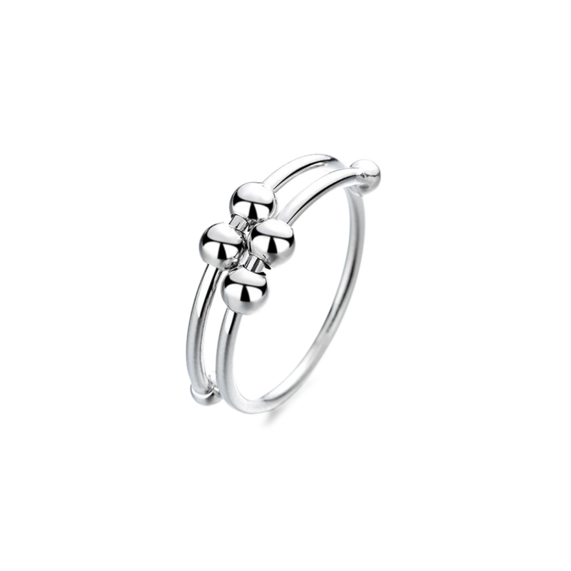 Bague Fidget réglable en perles