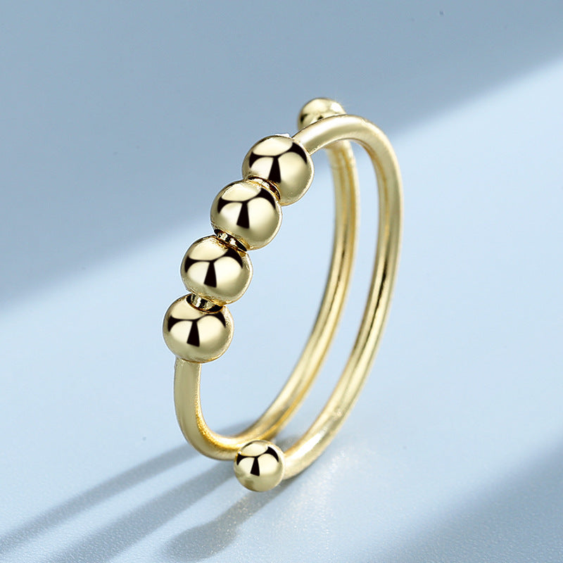 Bague Fidget réglable en perles