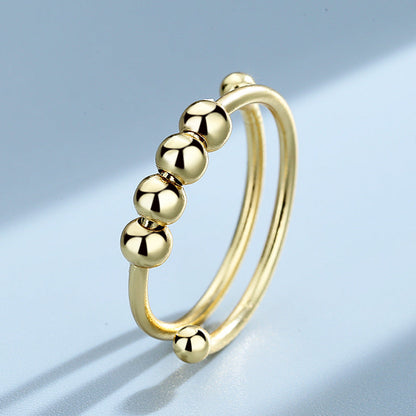 Bague Fidget réglable en perles