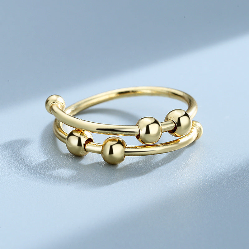 Bague Fidget réglable en perles