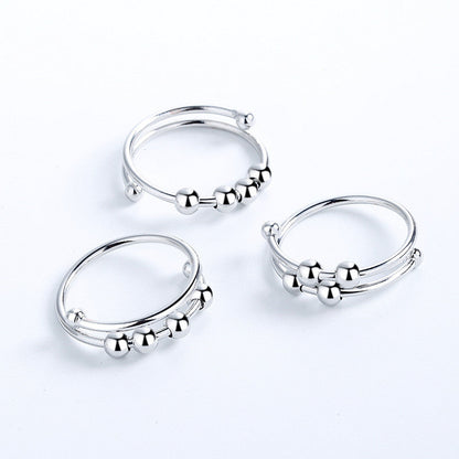 Bague Fidget réglable en perles
