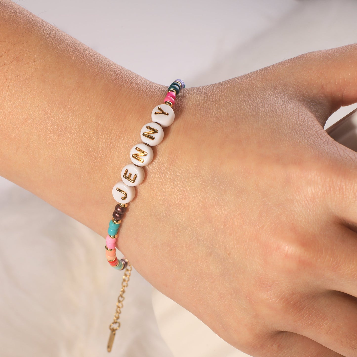 Bracelet prénom en perles | Joyful