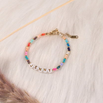 Bracelet prénom en perles | Joyful