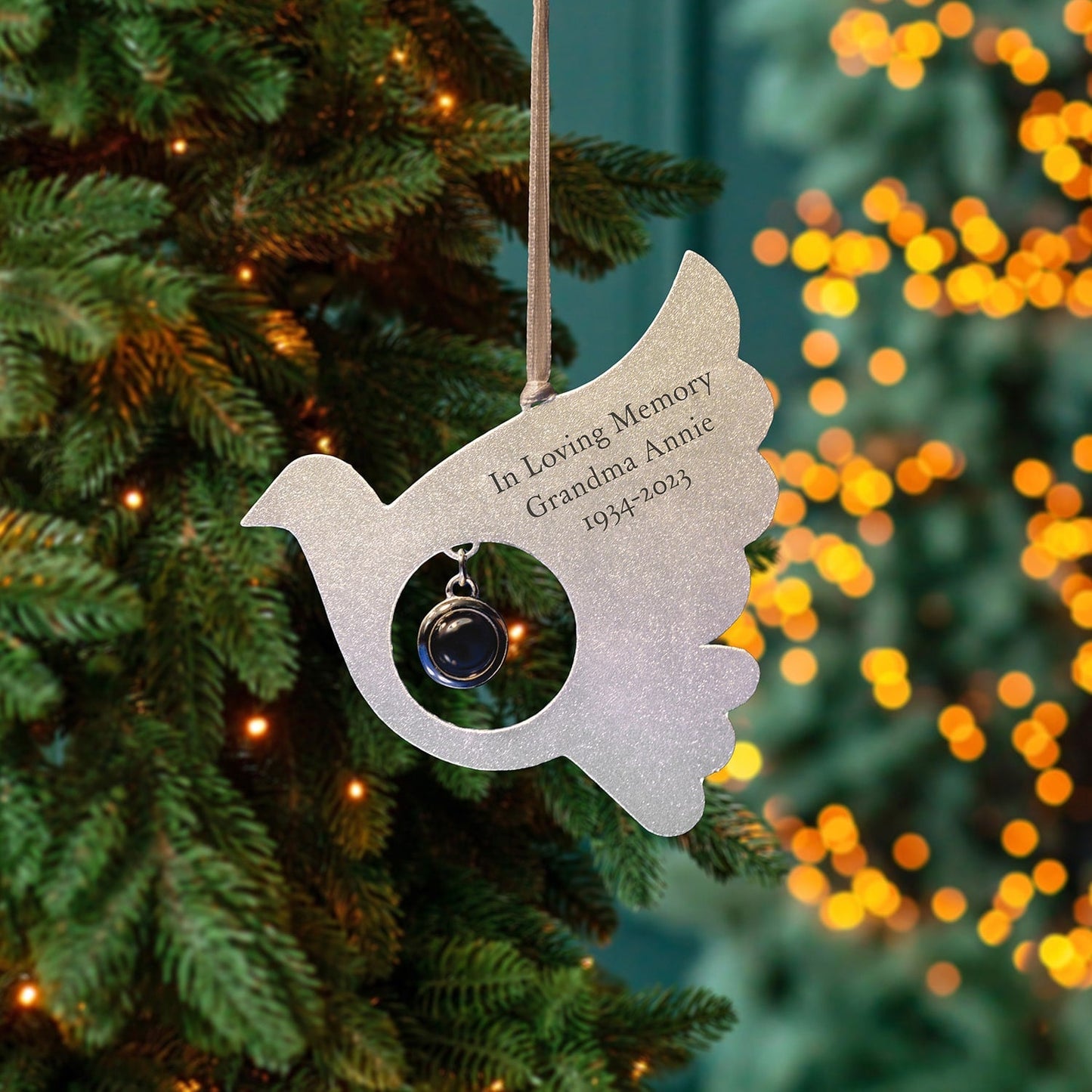 Personalisiertes Vogelfoto-Ornament