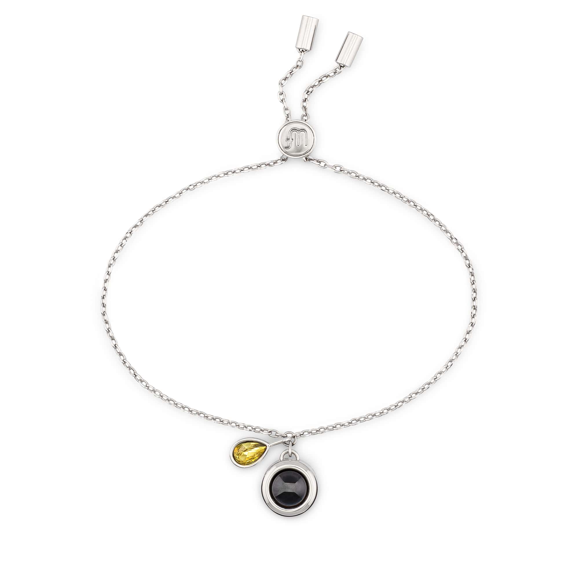 Personalisiertes Geburtsstein-Schiebearmband