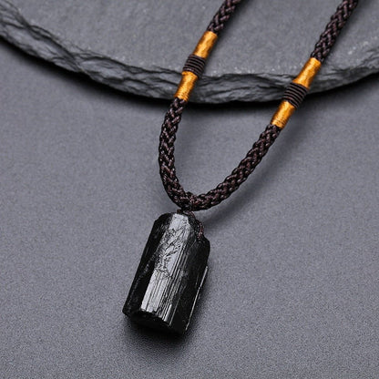 Black Tourmaline Healing Stone Necklace