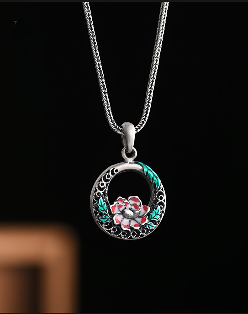 Pure Silver Safety Buckle Pendant