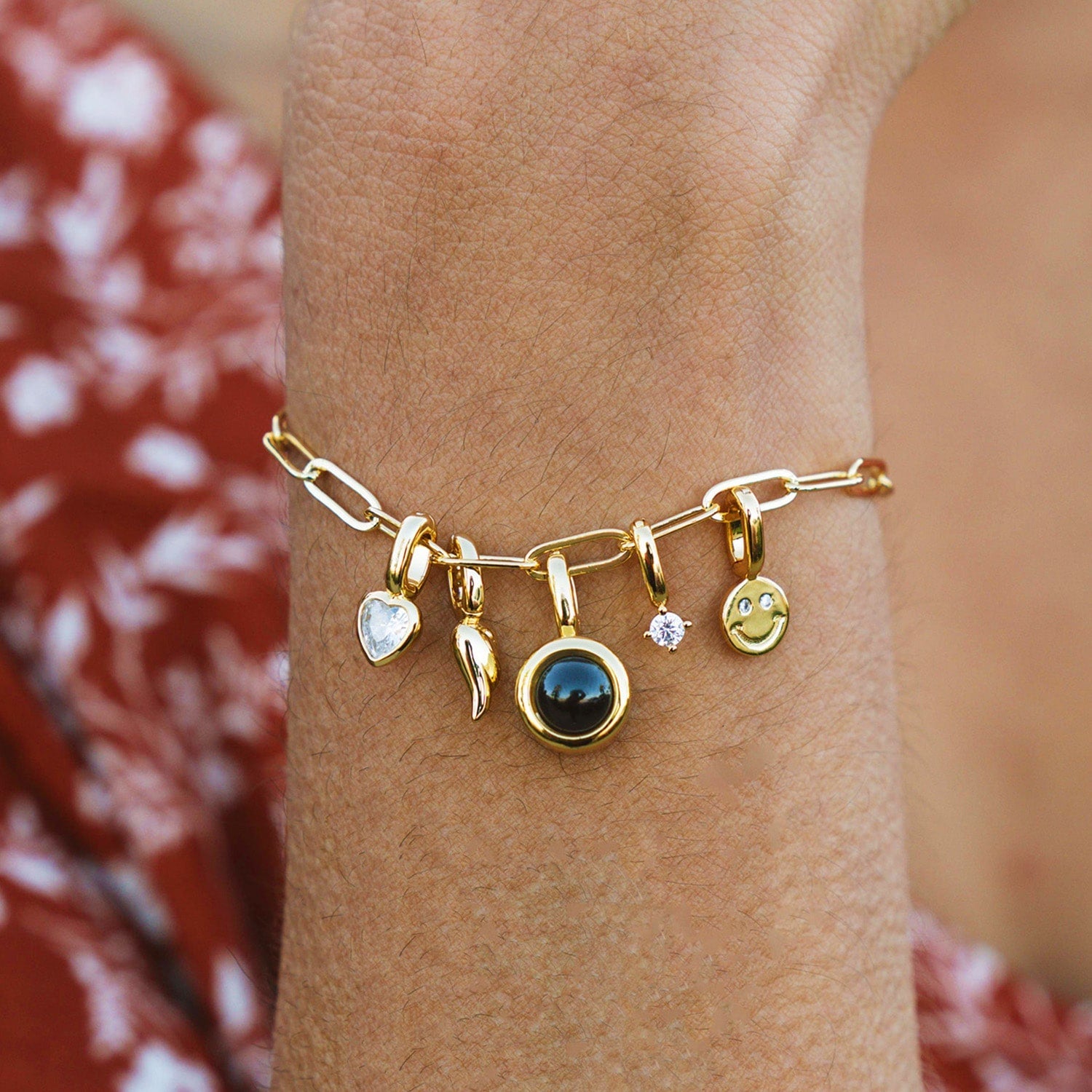 Personalisierter runder Foto-Charm