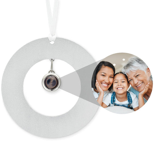 Personalisiertes Kreis-Fotoornament