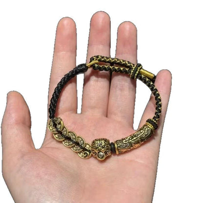 Five Emperor Coins Pixiu Bracelet