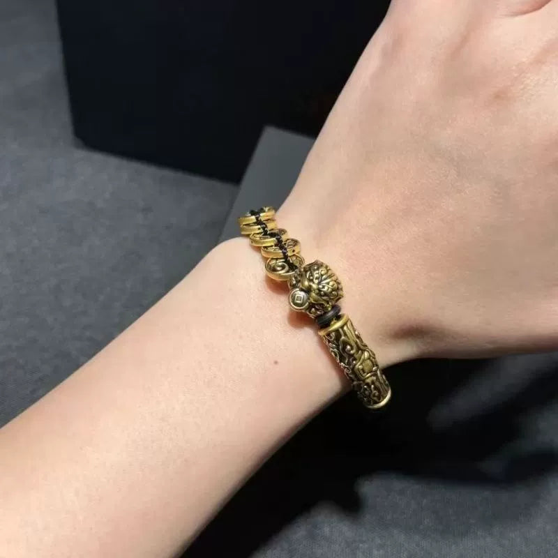 Five Emperor Coins Pixiu Bracelet