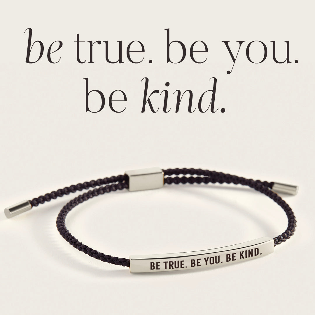 Bracelet Inspiré « Soyez vrai. Soyez vous-même. Soyez bienveillant »