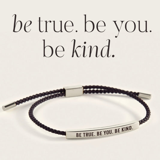 Bracelet Inspiré « Soyez vrai. Soyez vous-même. Soyez bienveillant »