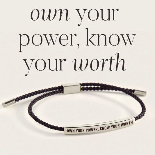 Bracelet Inspirez-vous de votre pouvoir, connaissez votre valeur
