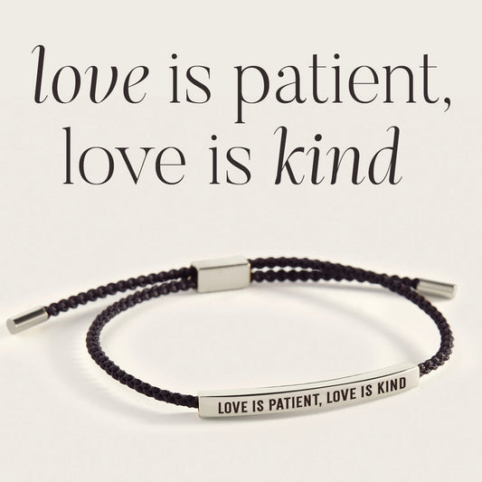 Bracelet Inspire L'amour est patient, l'amour est gentil