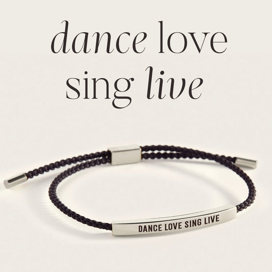 Bracelet Danse, Amour, Chant, Vivez, Inspirez