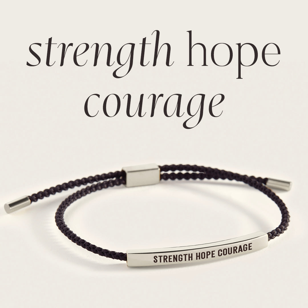 Bracelet Force, Espoir, Courage, Inspiration