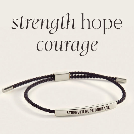Bracelet Force, Espoir, Courage, Inspiration