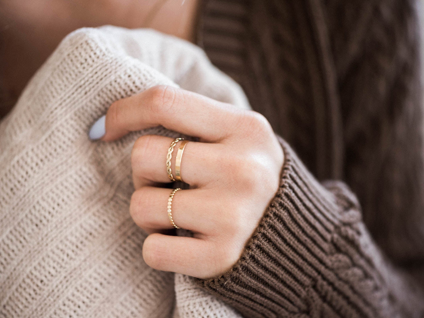Bague à bande plate solide