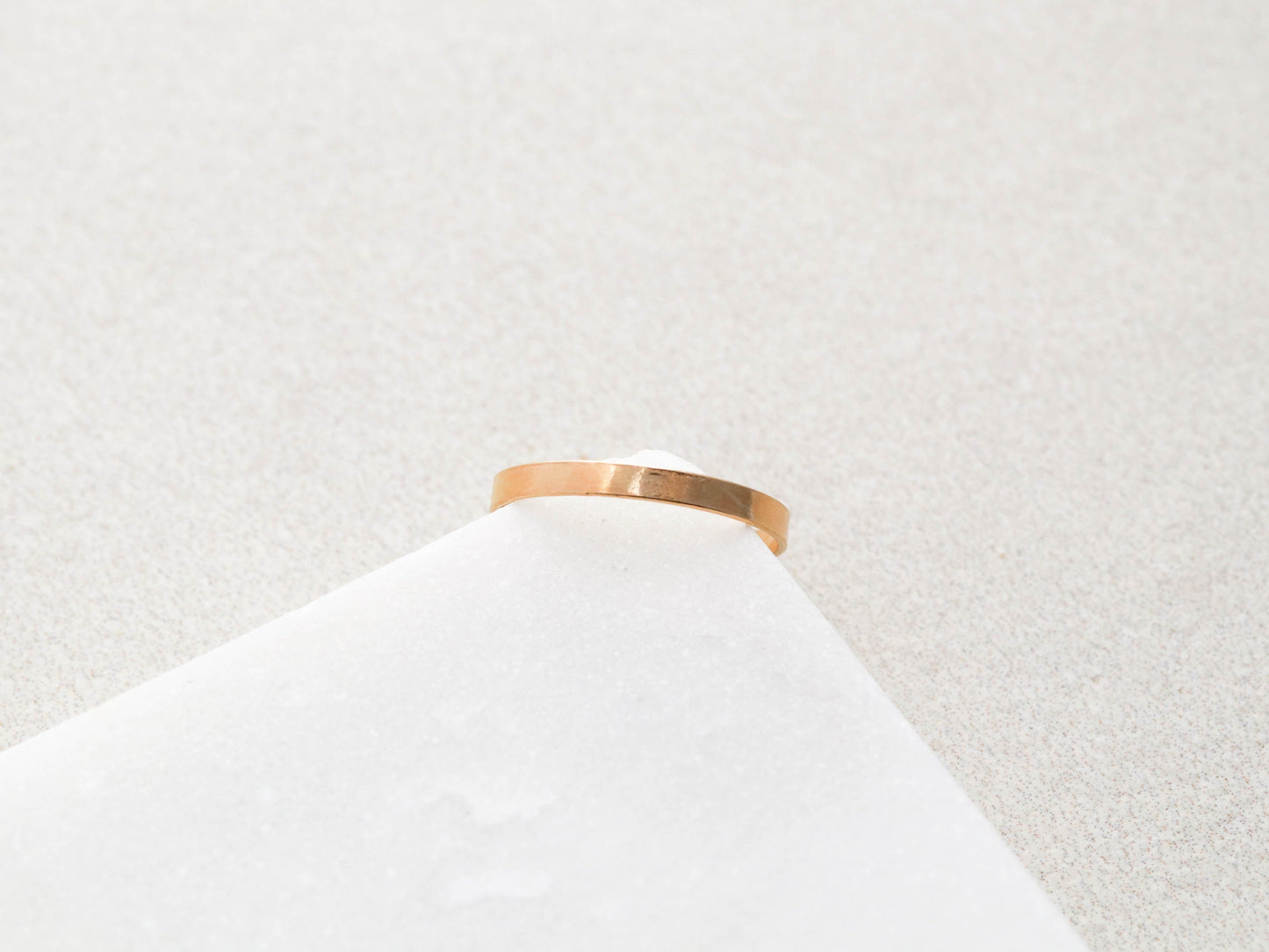 Bague à bande plate solide
