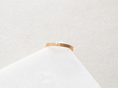 Bague à bande plate solide