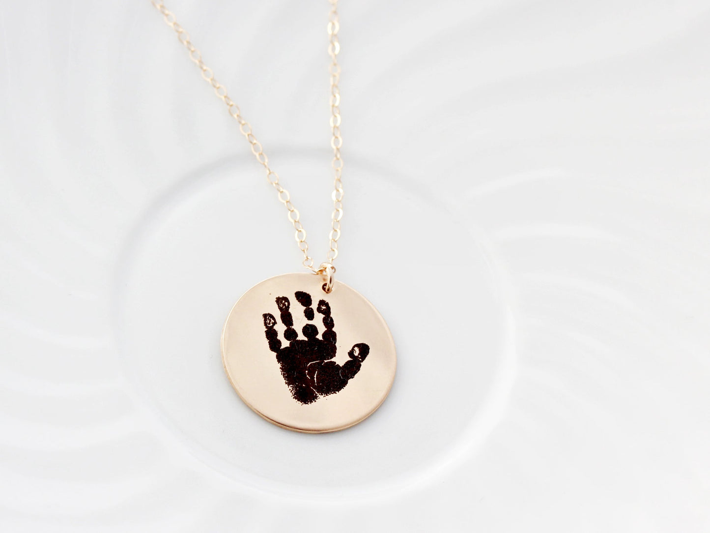 Actual Handprint Necklace