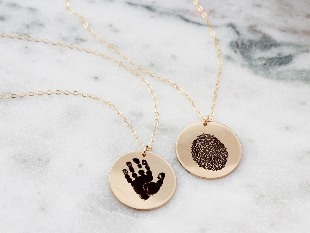 Actual Handprint Necklace