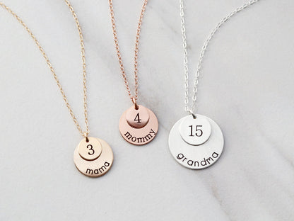 Collier numéro porte-bonheur 