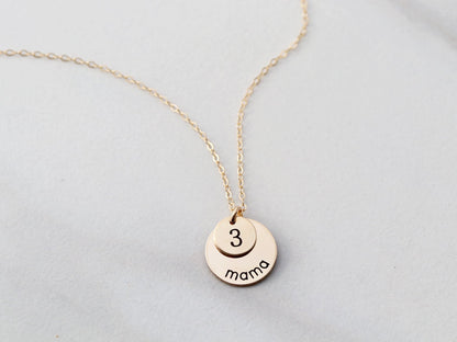 Collier numéro porte-bonheur 