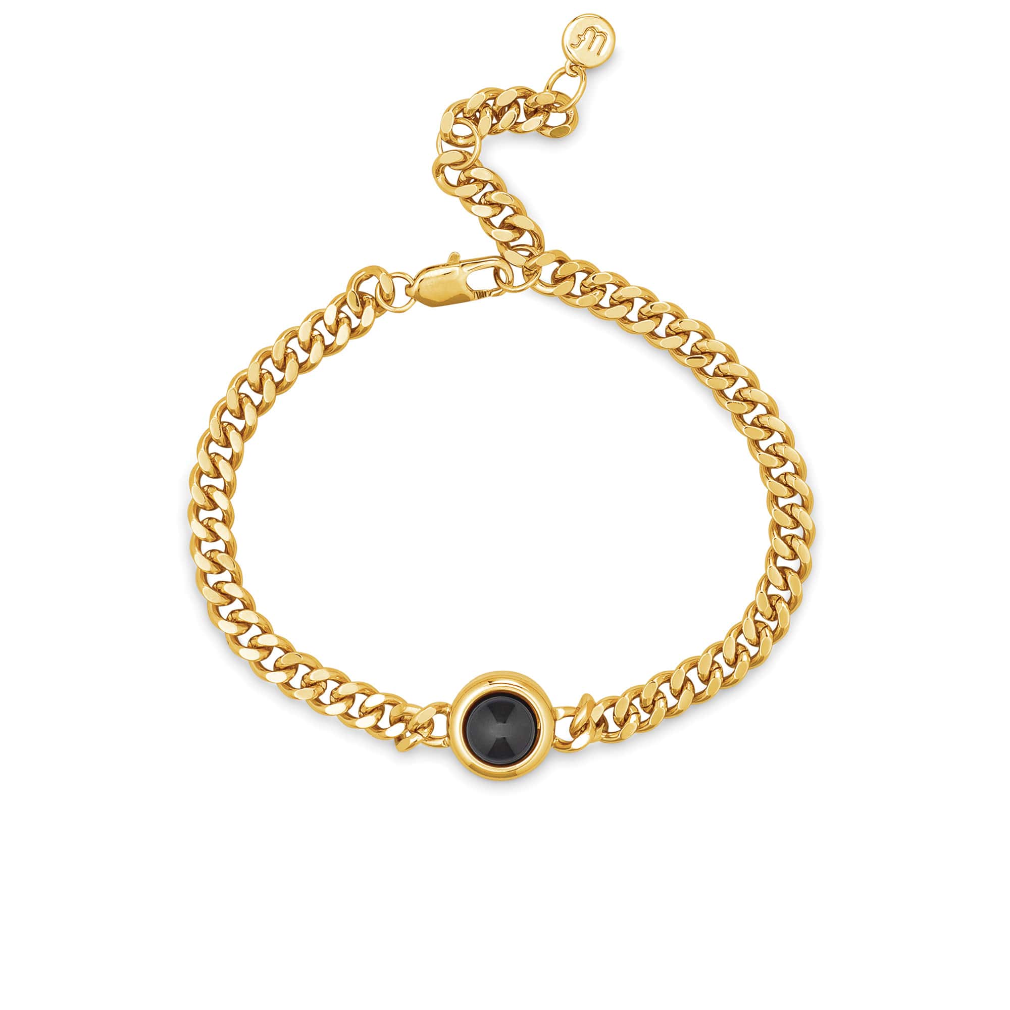 Personalisiertes Panzerketten-Fotoarmband