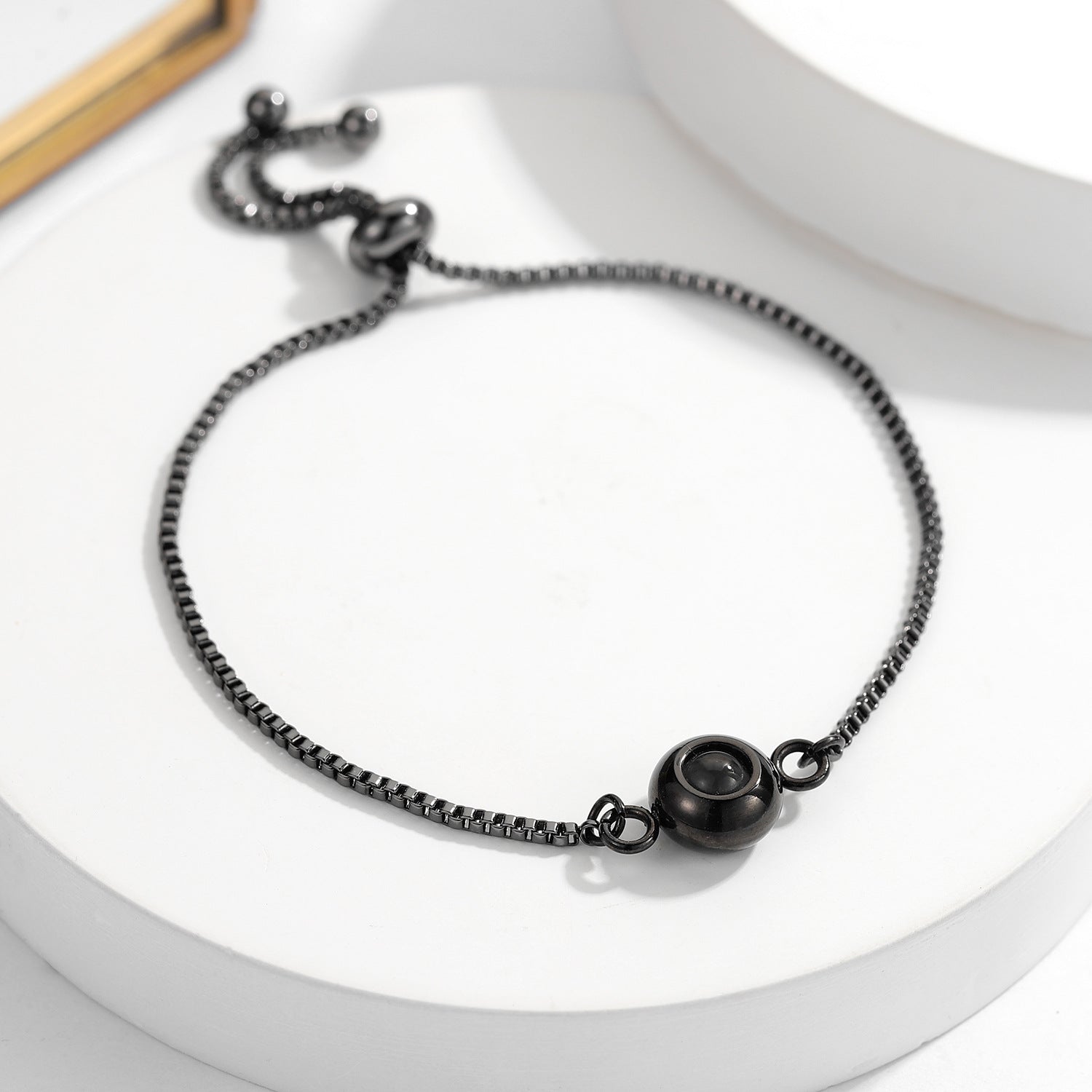 Bracelet photo caché personnalisé pour couple
