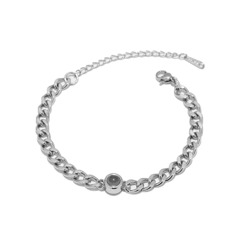 Bracelet photo cubain personnalisé caché 