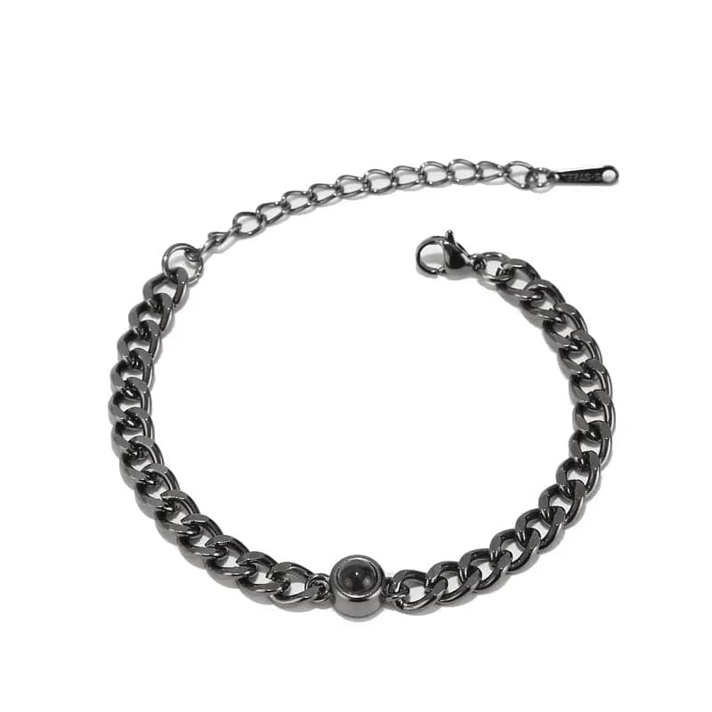 Bracelet photo cubain personnalisé caché 