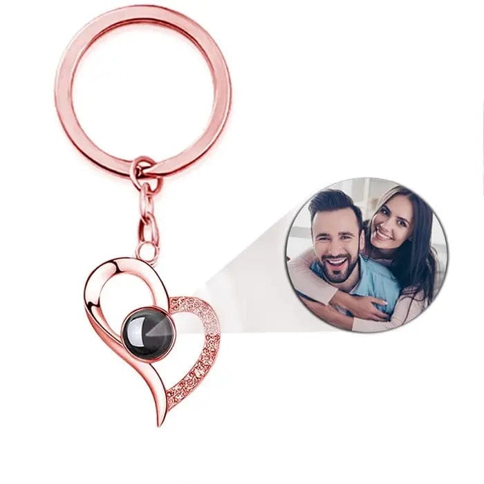 Custom Heart Drop Projection Photo Necklace | Upload Your Hidden Photo - Wear fortune