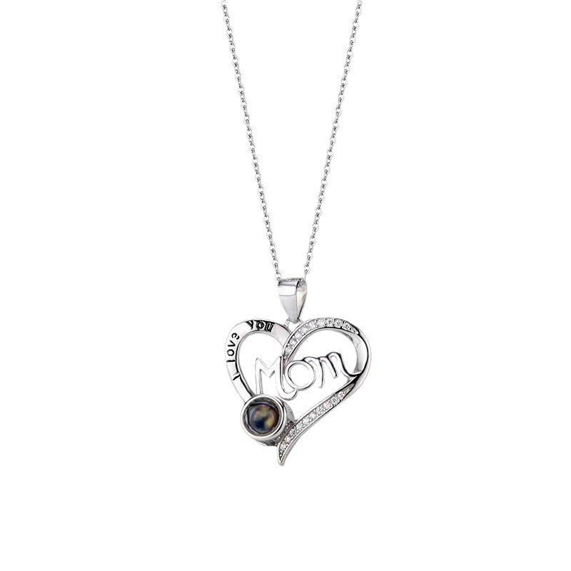 Collier photo caché personnalisé pour maman sincère