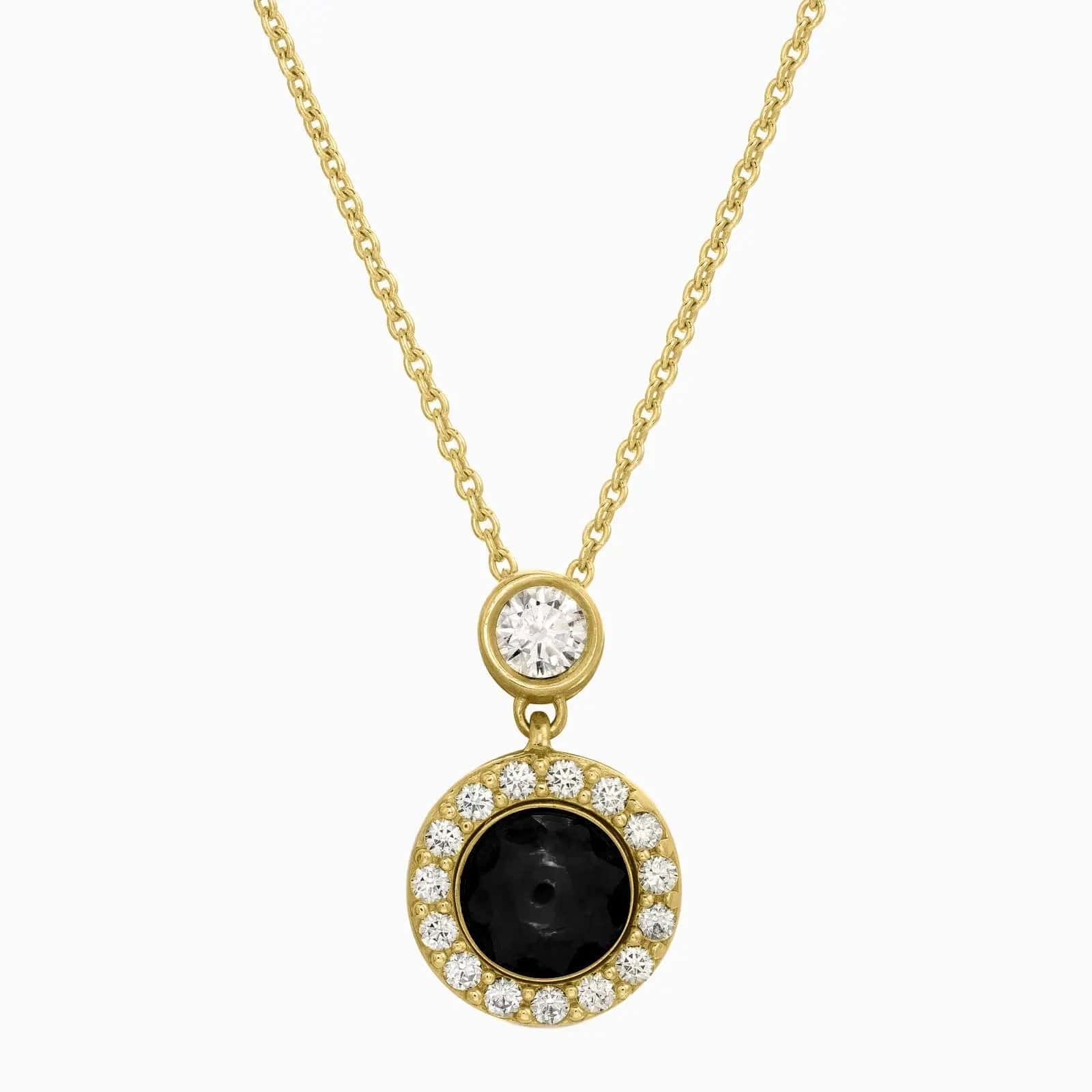 Collier photo caché personnalisé avec mini halo de diamants 