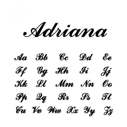 Personalisierter Name in einzigartigen Buchstaben Box Kette Halskette 