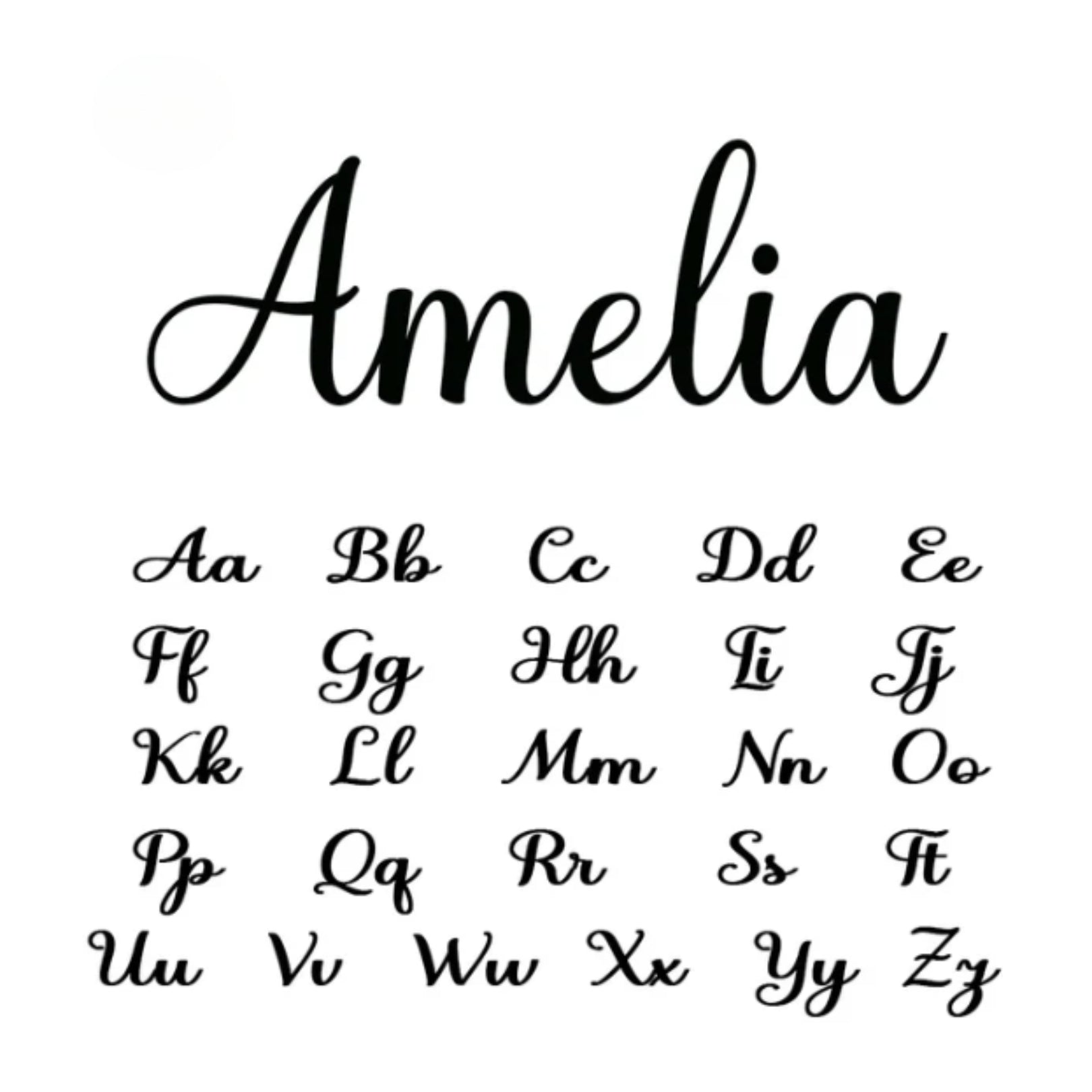 Collier chaîne avec nom personnalisé en lettres uniques 