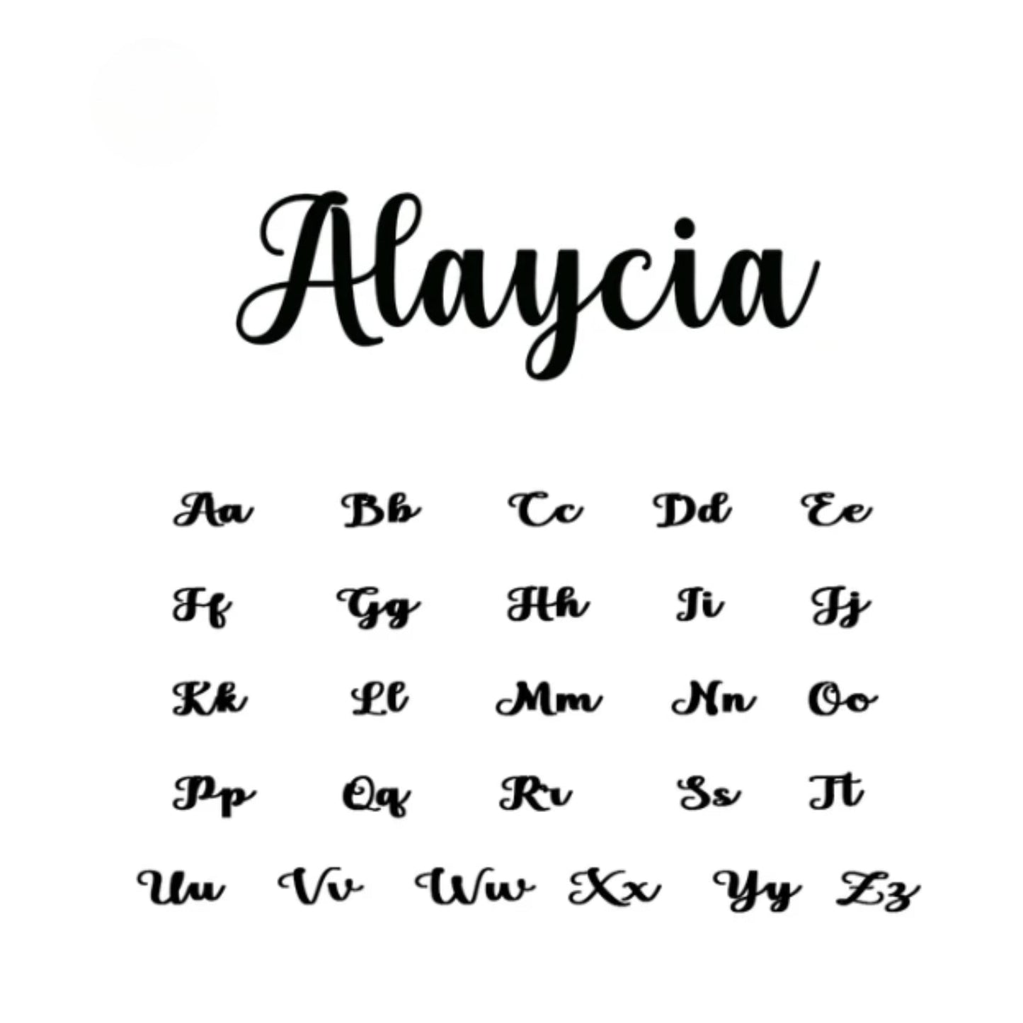 Personalisierter Name in einzigartigen Buchstaben Box Kette Halskette 