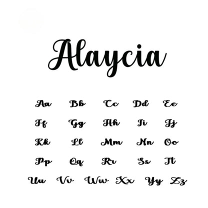 Personalisierter Name in einzigartigen Buchstaben Box Kette Halskette 