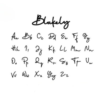 Personalisierter Name in einzigartigen Buchstaben Box Kette Halskette 