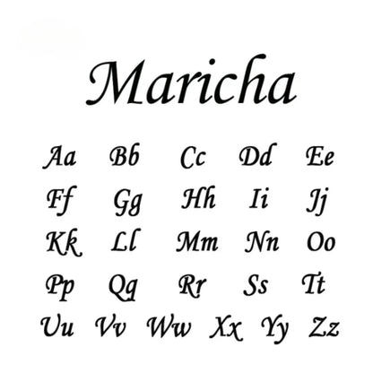 Personalisiertes Namensarmband mit einzigartigen Buchstaben 
